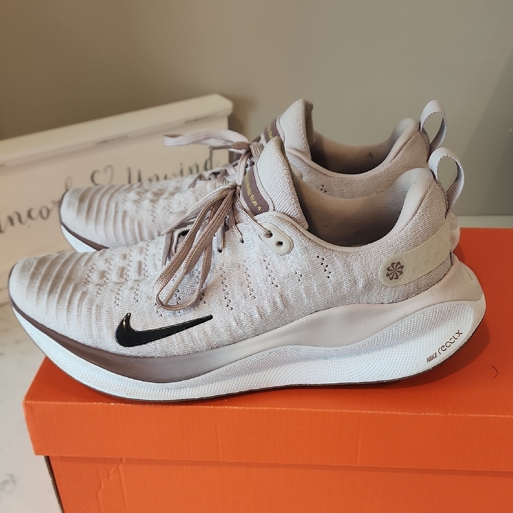 Nike Light Pink And White Athletic Shoes